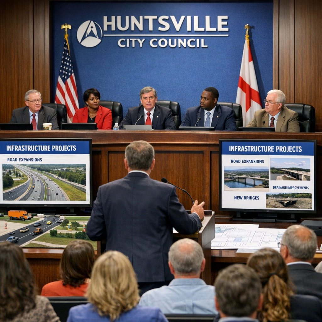 Huntsville City Council Advances Major Infrastructure and Development Projects